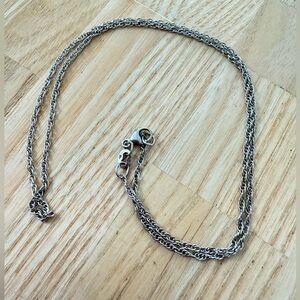 James Avery 925 Sterling silver lightweight rope 18” chain